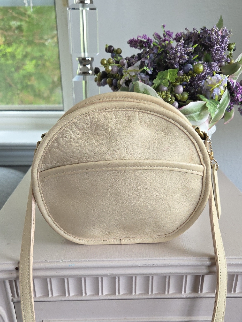 COACH Bone 1995 Chester Leather Crossbody Bag
